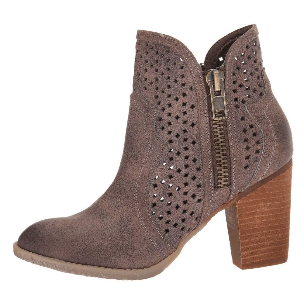 NWT Not Rated Gretchen Ankle Boots Taupe NRLB0385 - Picture 3 of 7